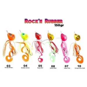 Fujin Rock'n Rubber 150gr Tai Rubber Set - 03Orange
