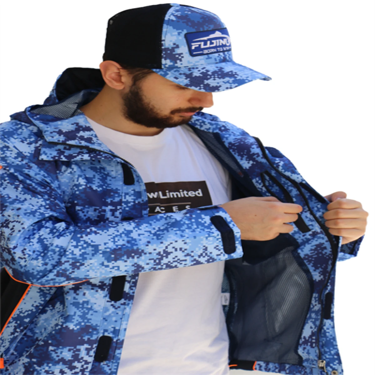 Fujin Raincoat Yağmurluk Marine Camo - MediumM
