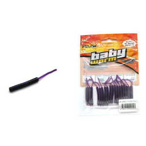 Fujin Baby Worm 5.2 cm Floating LRF Silikonu - PURPLEGLOW