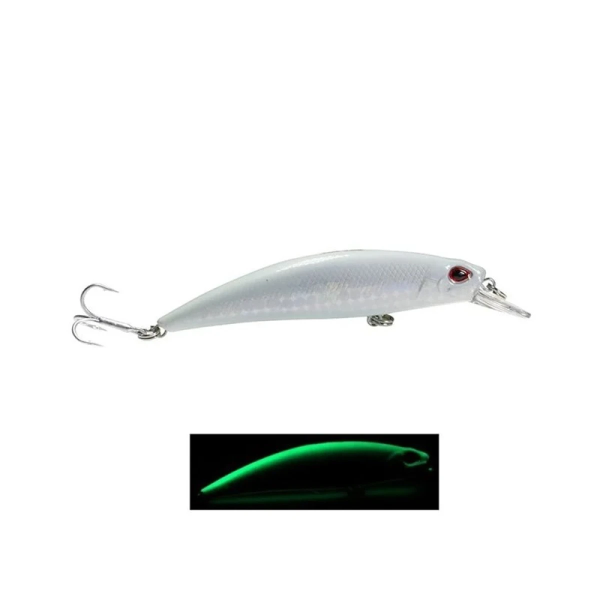 Fujin Ziggy7  70mm 9.6gr Sinking LRF Maket Balık - 099WGlow