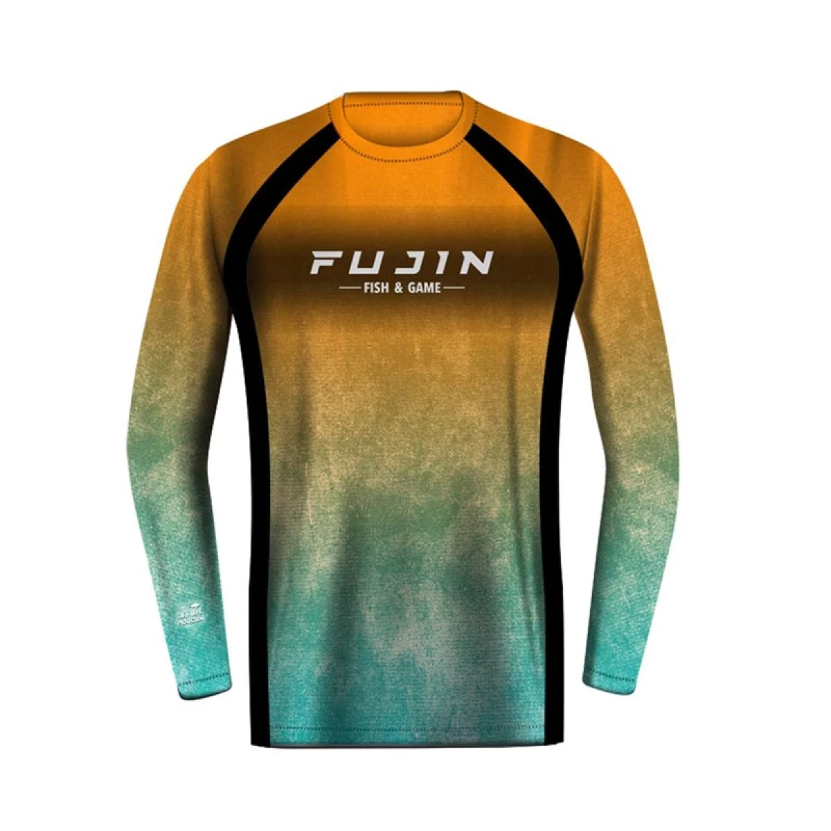 Fujin Performance T-Shirt Aqua Orange - Small