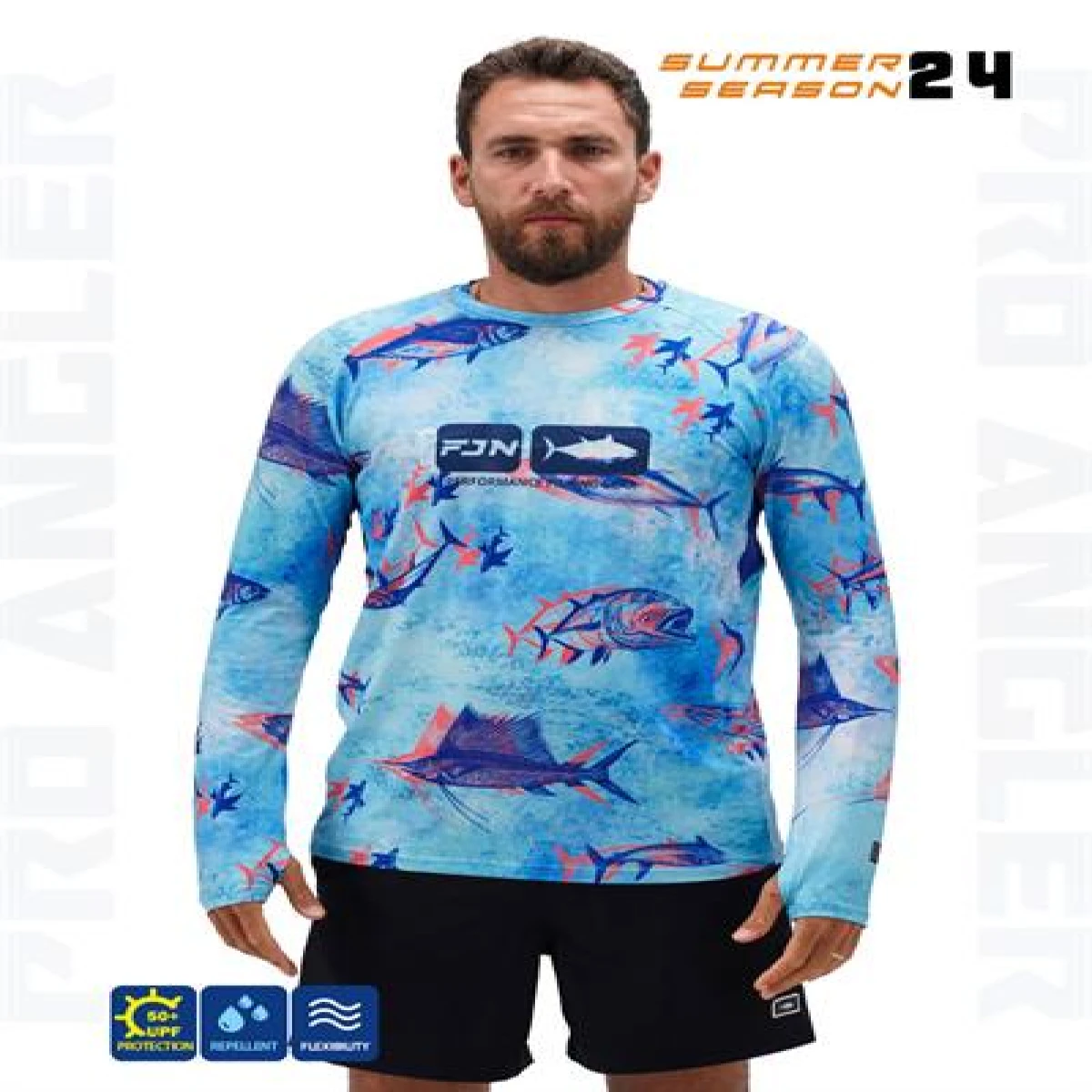 Fujin Pro Angler S24 T-Shirt Echo Fish - XLarge (XL)
