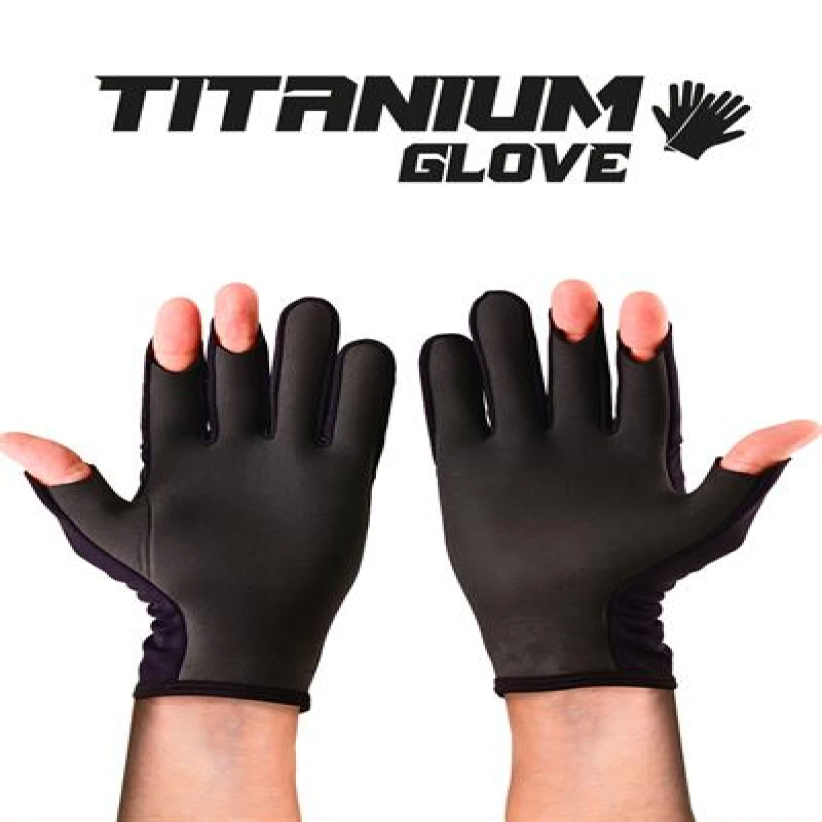 Fujin Pro Angler S24 Titanium Gloves Black Gold - M/L