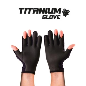 Fujin Pro Angler S24 Titanium Gloves Black Gold - M/L