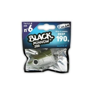 FIIISH Black Minnow 200 Jig Head Deep 190 Gr Zoka No:6