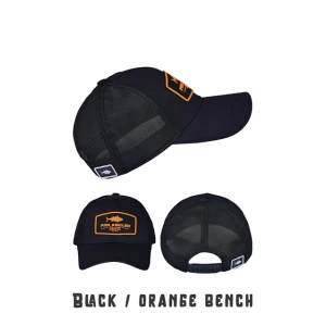 Fujin Pro Angler Black + Orange Bench Şapka