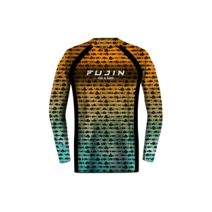 Fujin Performance T-Shirt Aqua Orange Fish - XLarge