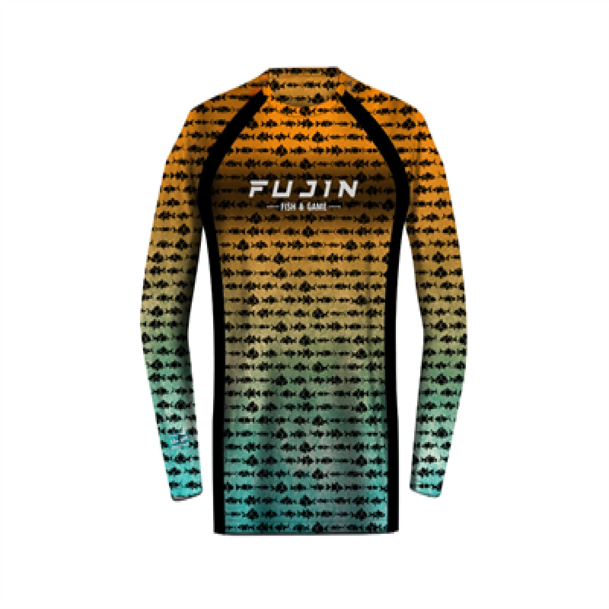 Fujin Performance T-Shirt Aqua Orange Fish - XLarge