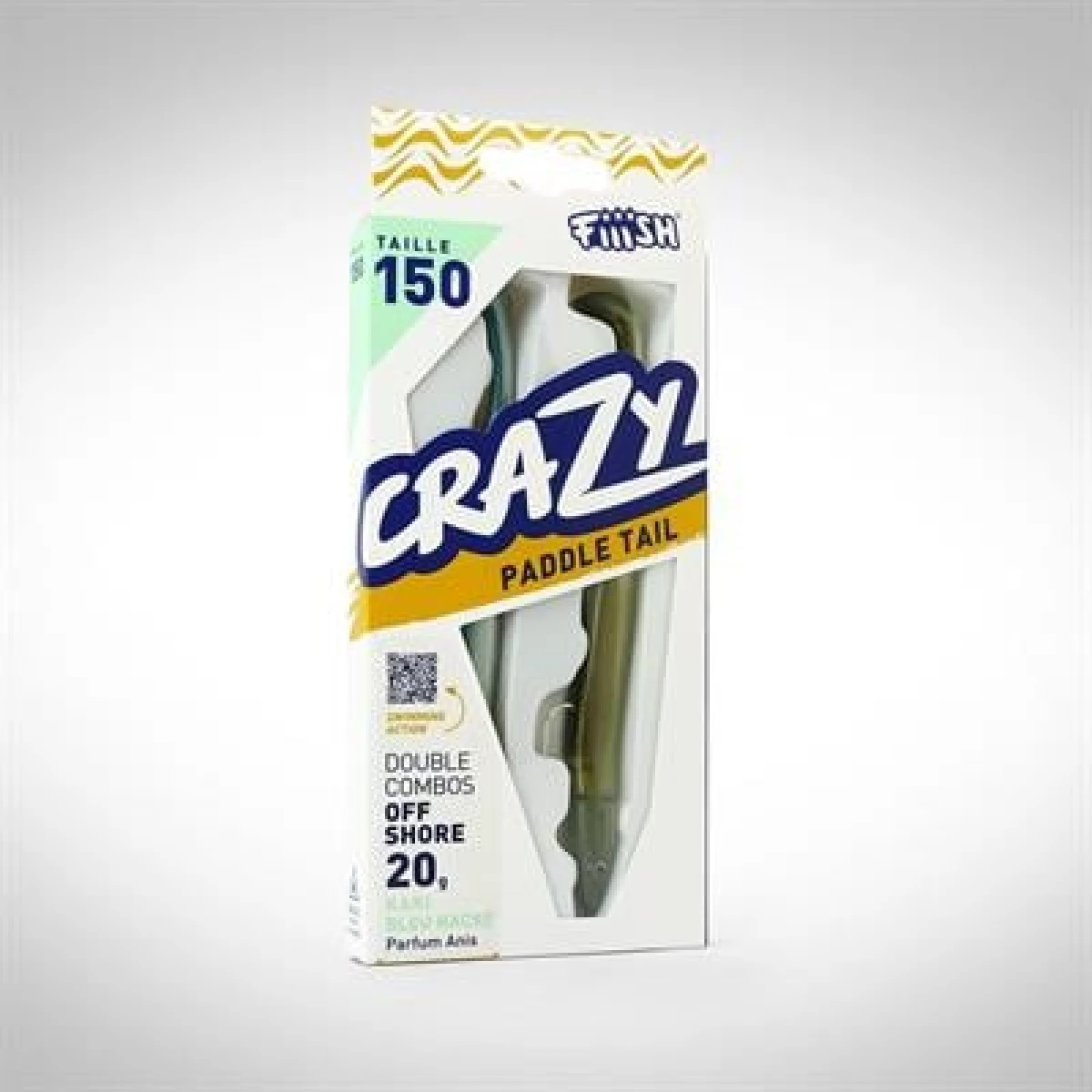 Fiiish CPT150 CPT1226 Double Combo Off Shore 20gr Kaki-Blue Silikon Yem