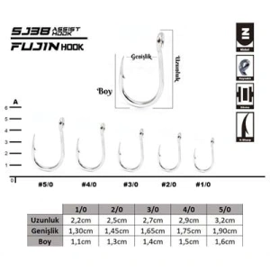 Fujin SJ38 Delikli Kaynaklı Assist Kancası