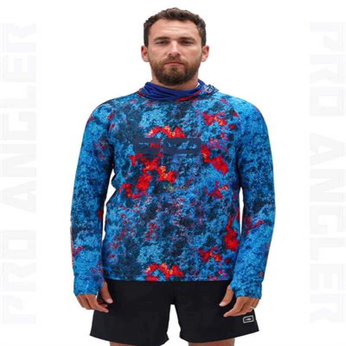 Fujin Pro Angler S24 Buff&Hoodie Red Reef - XLarge (XL)