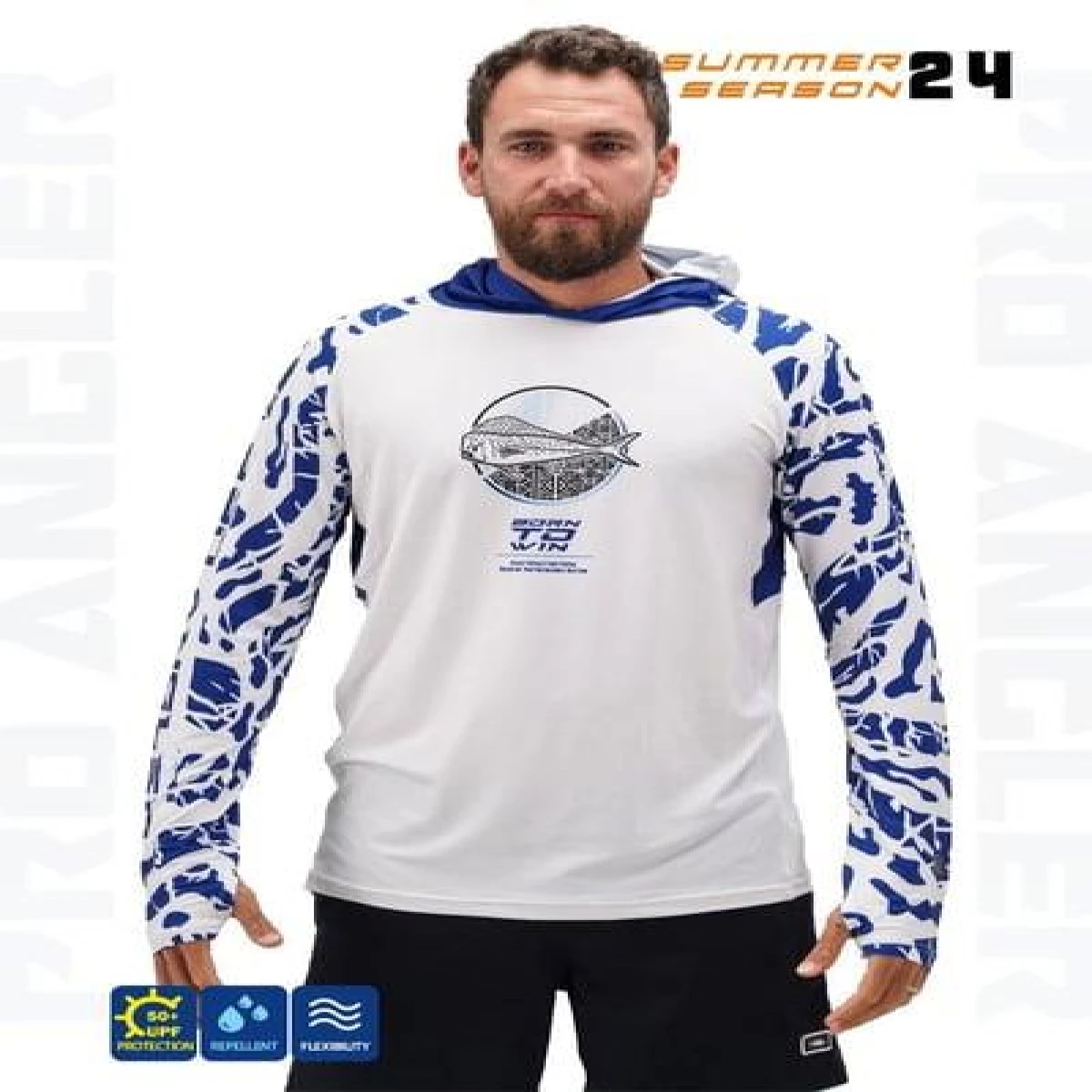 Fujin Pro Angler S24 Buff&Hoodie Lambuka Navy - 4XL