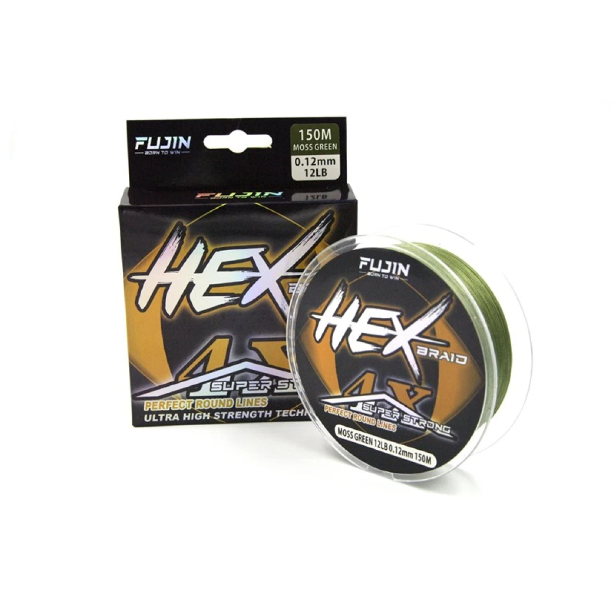 Fujin Hex Braid 4x 150mt Moss Green PE İp Misina