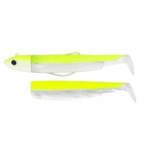 FIIISH Black Minnow 120 Combo Off Shore Silikon Yem Jaune Blanc Flou