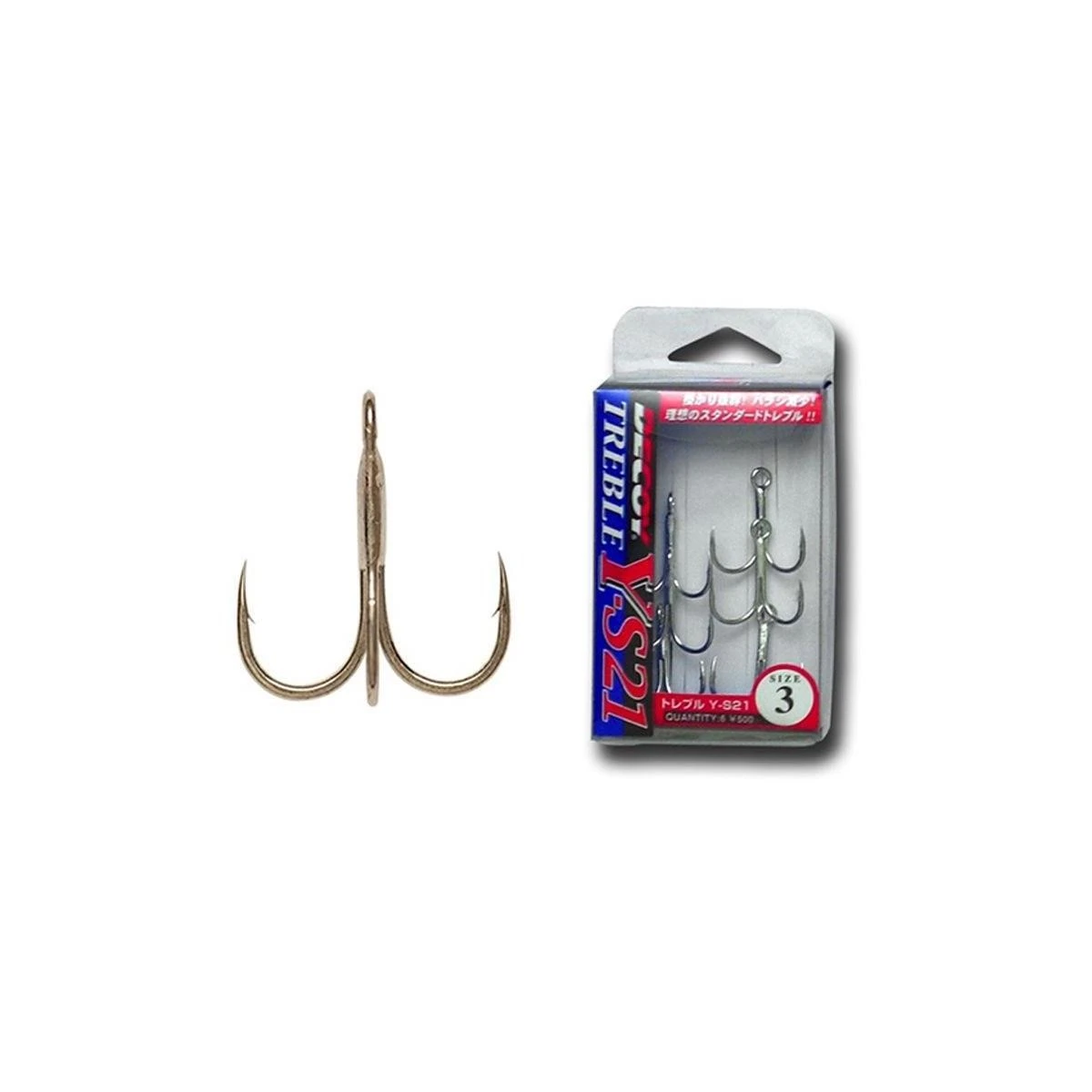DECOY Y-S21 Standart Treble Üçlü Maket Balık İğnesi - 1 no
