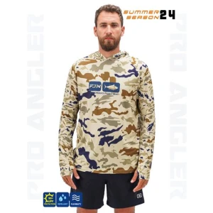 Fujin Pro Angler S24 Hooded Natural Camo - XLarge (XL)