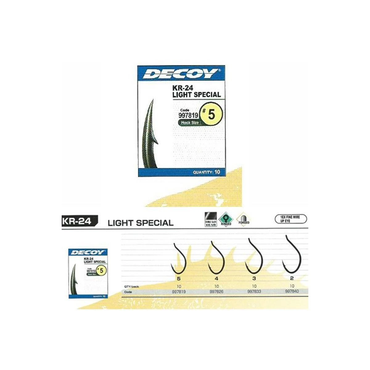 DECOY KR-24 Light Special Black Nickel Olta Kancası - 2