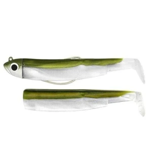 FIIISH Black Minnow 90 Combo Off Shore Silikon Yem 10gr kaki
