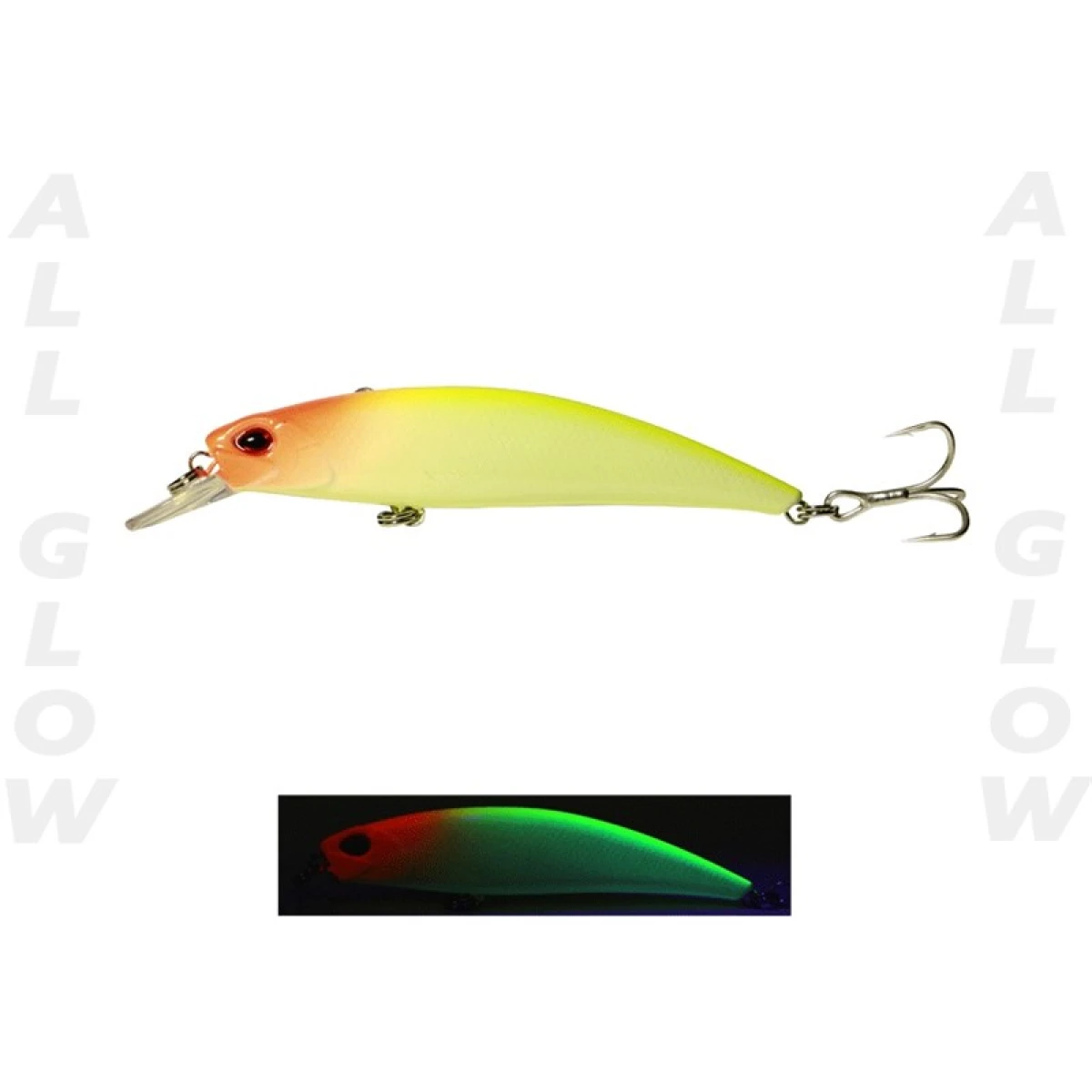 Fujin Ziggy7  70mm 9.6gr Sinking LRF Maket Balık - 169AllGlow