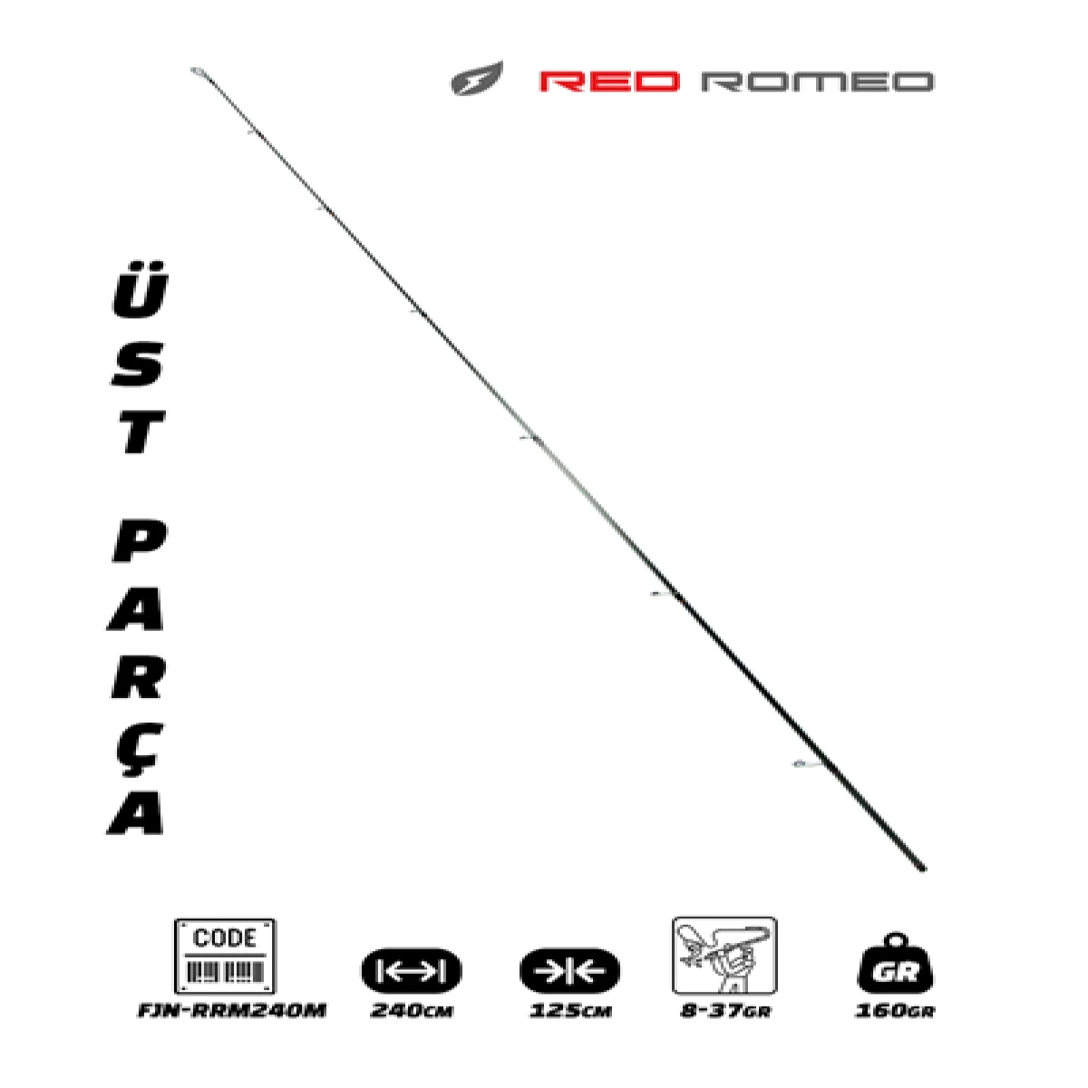 Fujin Red Romeo 240cm 8-37gr Üst Parça