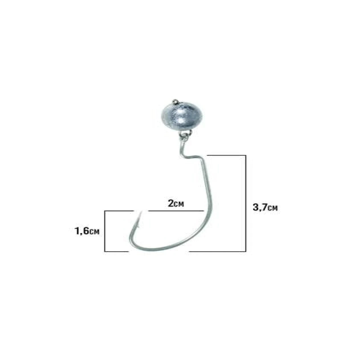 Fujin OffSet Jighead 4-0 - 10gr