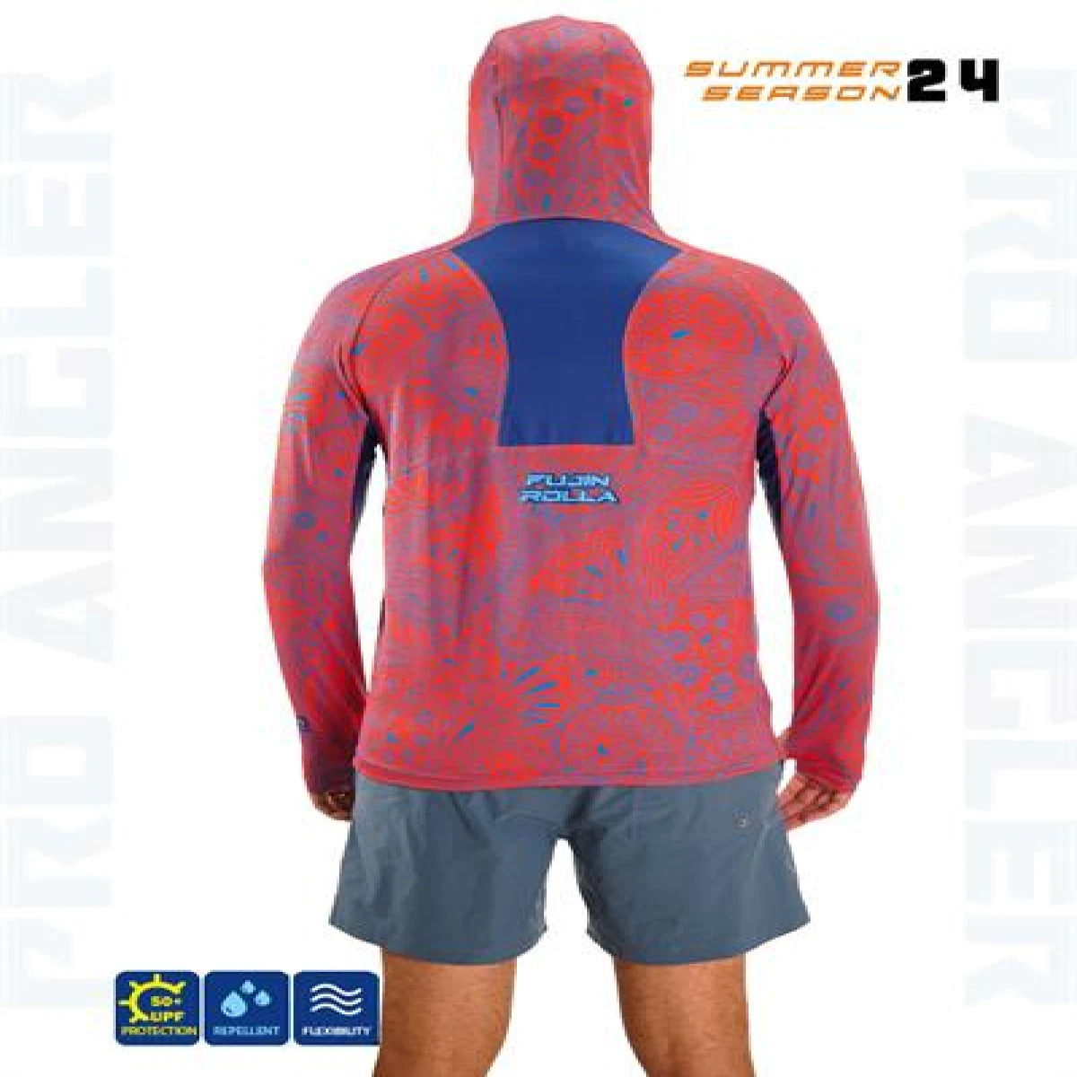 Fujin Rolla S24 Buff&Hoodie Swordfish Red - Large (L)