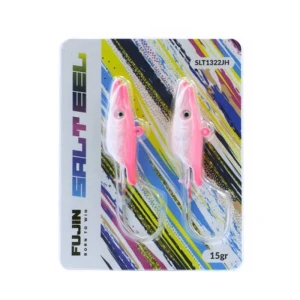 Fujin Salt Eel 15gr Jighead - 035Pinky