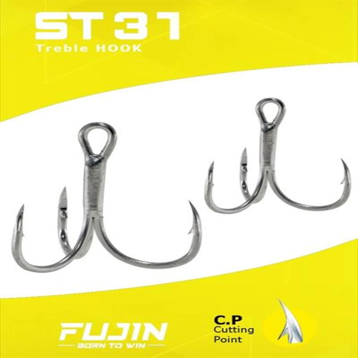 Fujin ST31 Üçlü Maket Balık Kancası Nickel - 2no