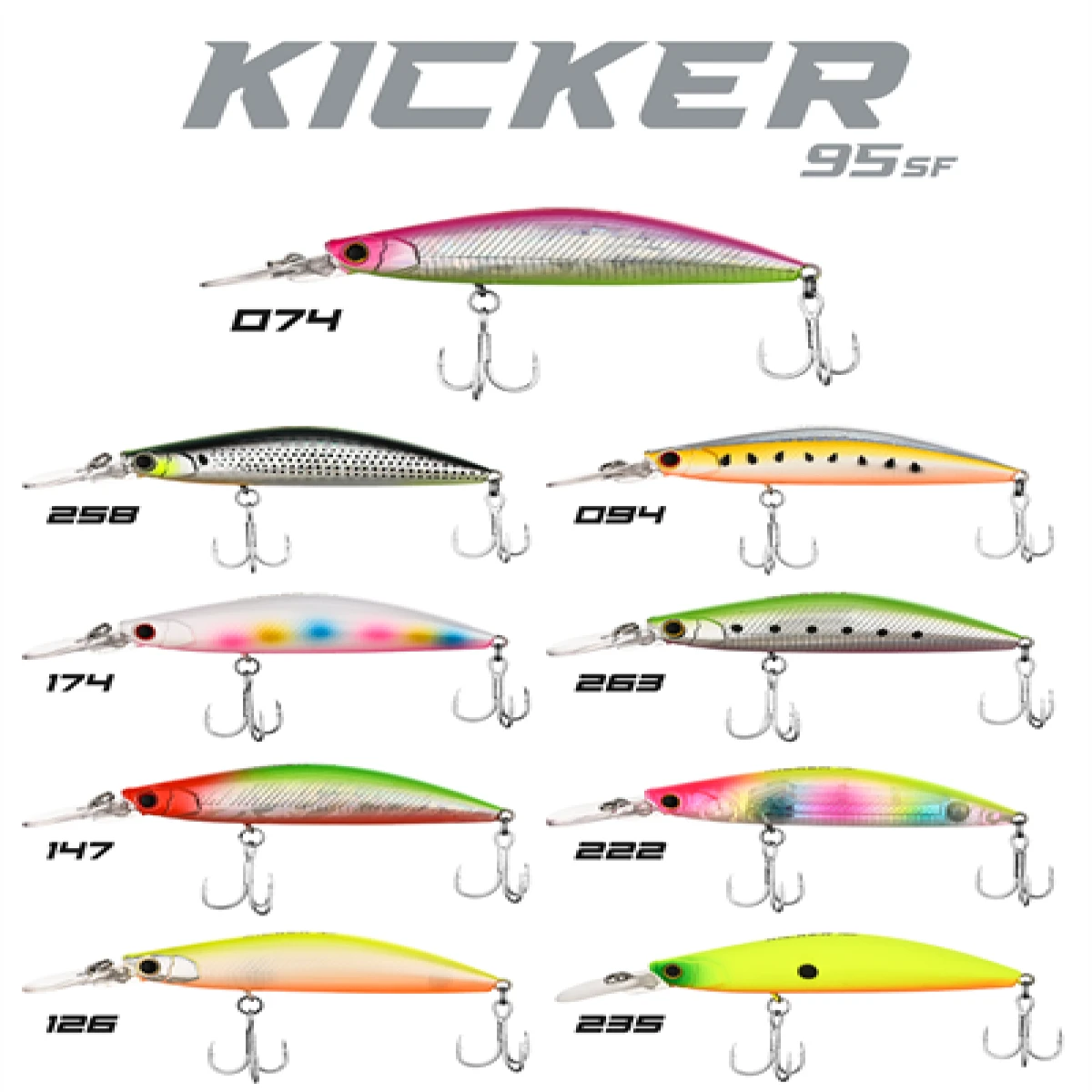 Fujin Kicker SF 95mm 13.5gr Maket Balık - 126 Chart Back Pearl