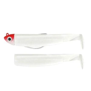 FIIISH Black Minnow 90 Combo Off Shore Silikon Yem 10gr White+Lure Body