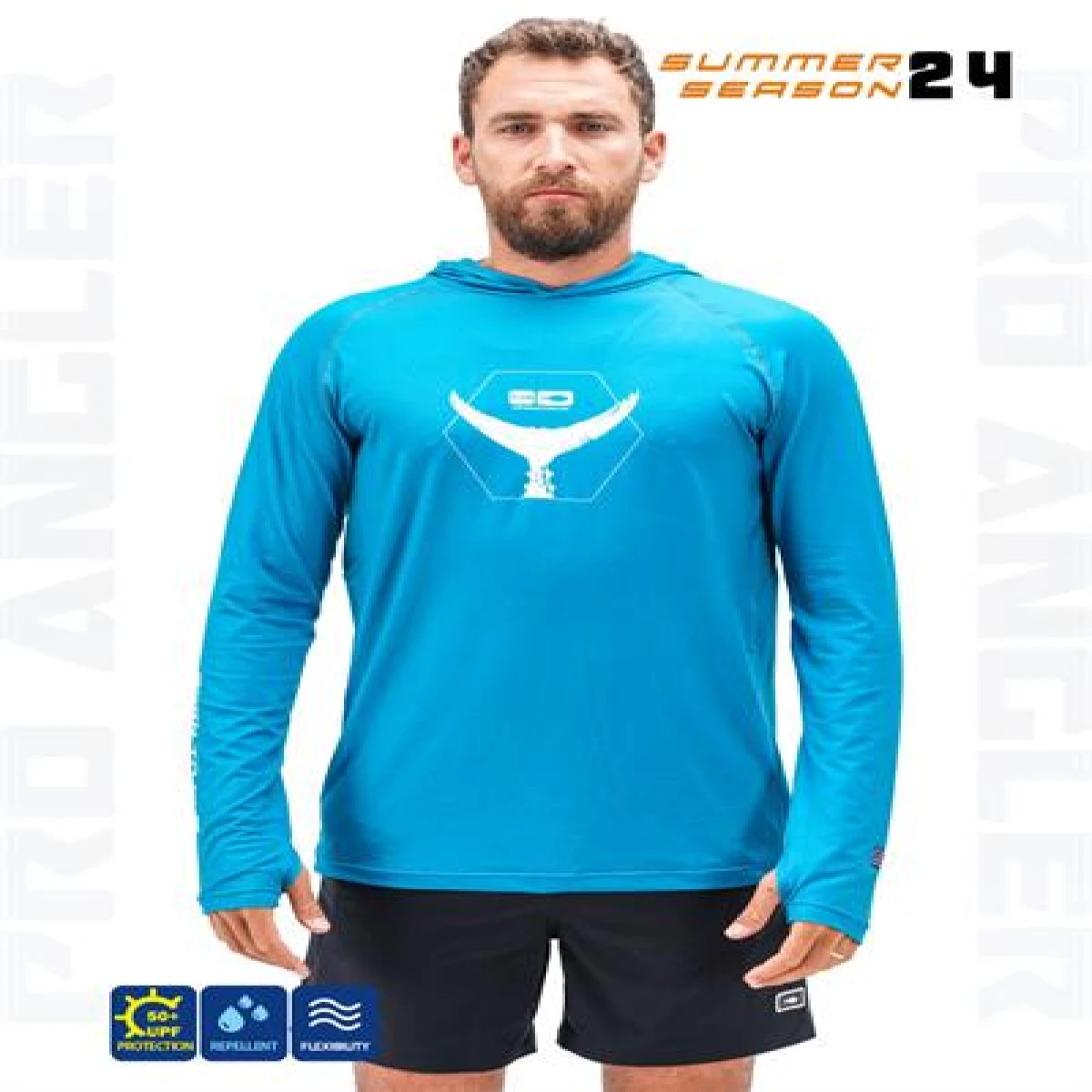 Fujin Pro Angler S24 Hooded Indigo - XLarge (XL)