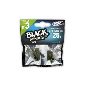 FIIISH Black Minnow 120 Jig Head Off Shore Zoka 25gr - Kaki