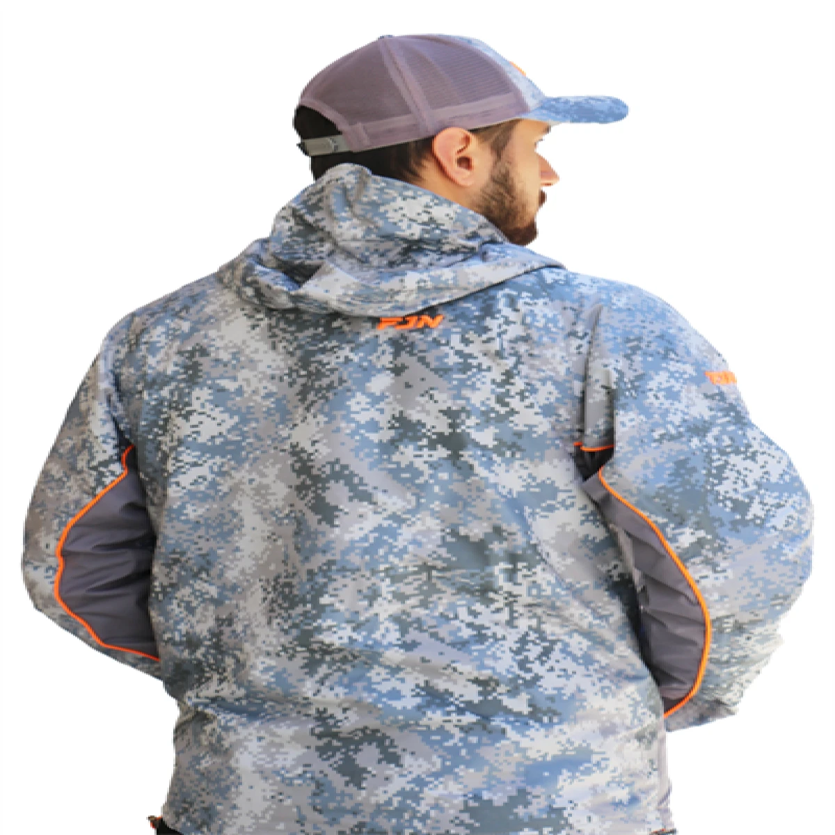 Fujin Raincoat Yağmurluk Grey Camo - XXLargeXXL