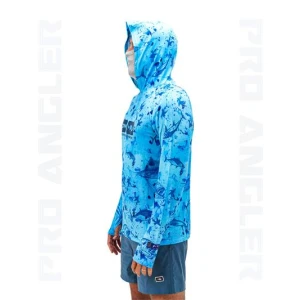 Fujin Pro Angler S24 Buff&Hoodie Blue Fish - XXXLarge