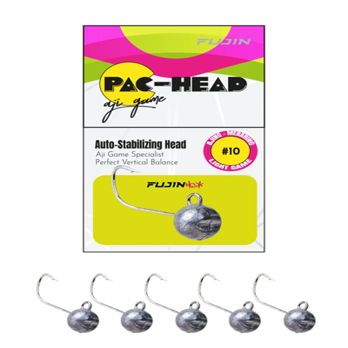 Fujin Pac-Head 10no Aji Game Jighead - 1.2gr