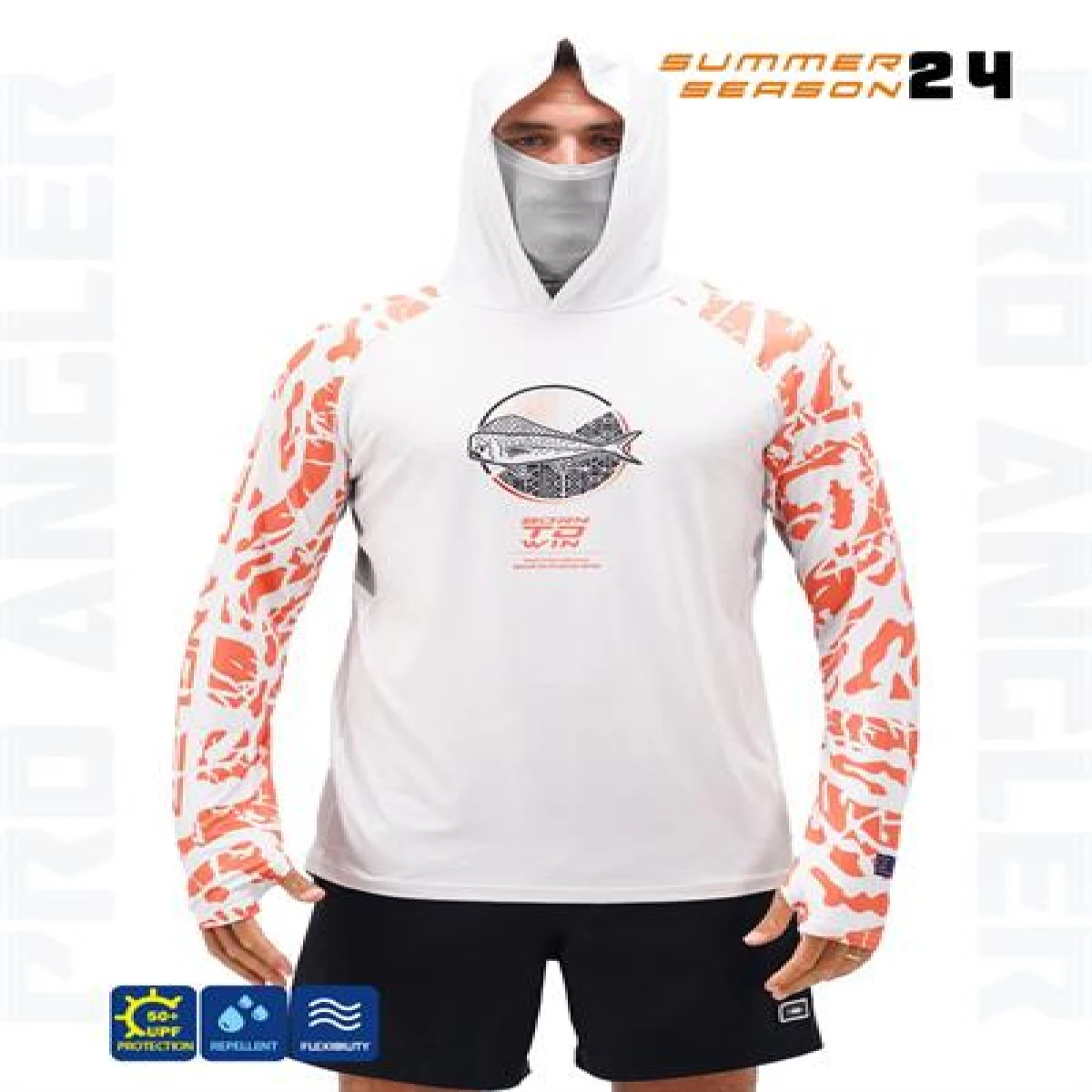 Fujin Pro Angler S24 Buff&Hoodie Lambuka Somon - XLarge (XL)