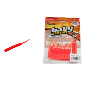 Fujin Baby Worm 5.2 cm Floating LRF Silikonu - Orange