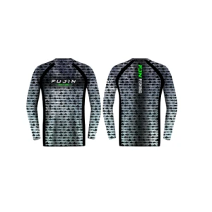 Fujin Performance T-Shirt Aqua Blue Fish - XLarge