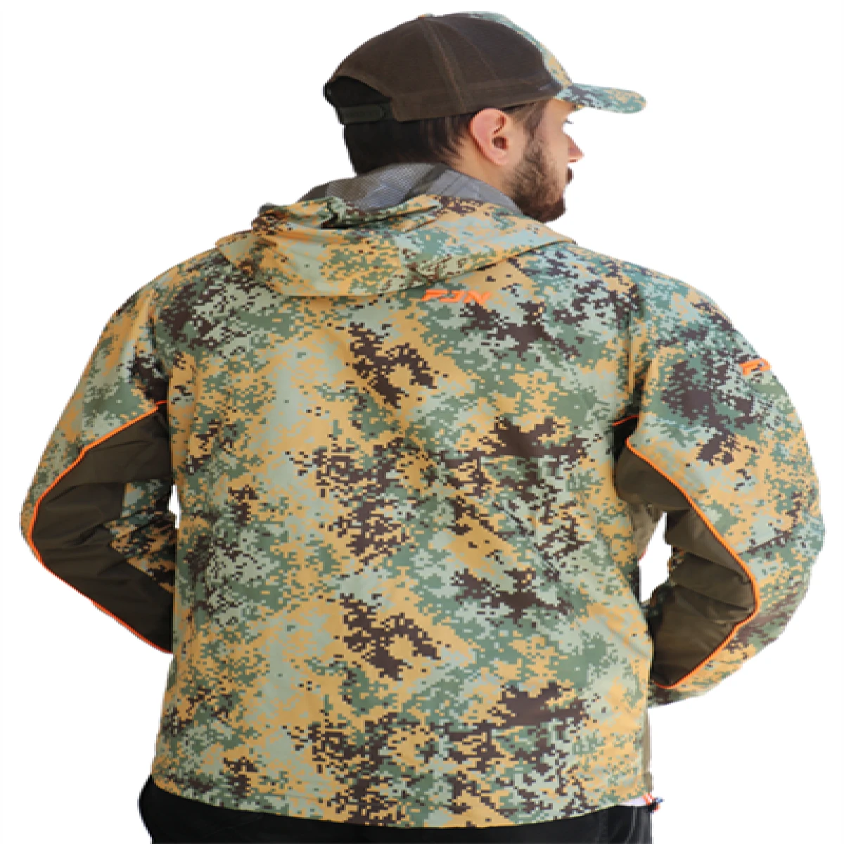 Fujin Raincoat Yağmurluk Brown Camo - XLargeXL