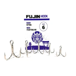 Fujin ST56 Üçlü Maket Balık İğnesi Nickel - 2 no