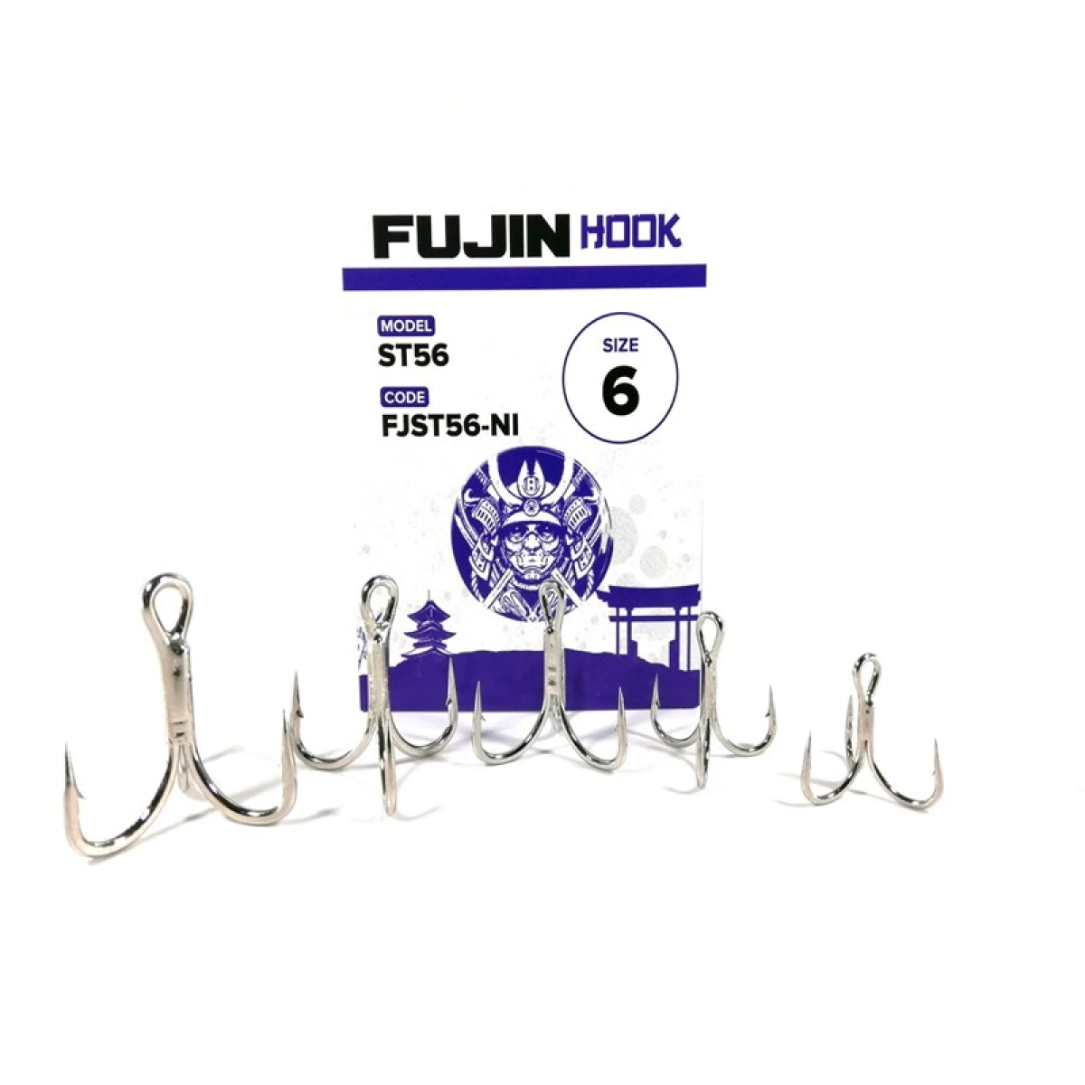 Fujin ST56 Üçlü Maket Balık İğnesi Nickel - 2 no