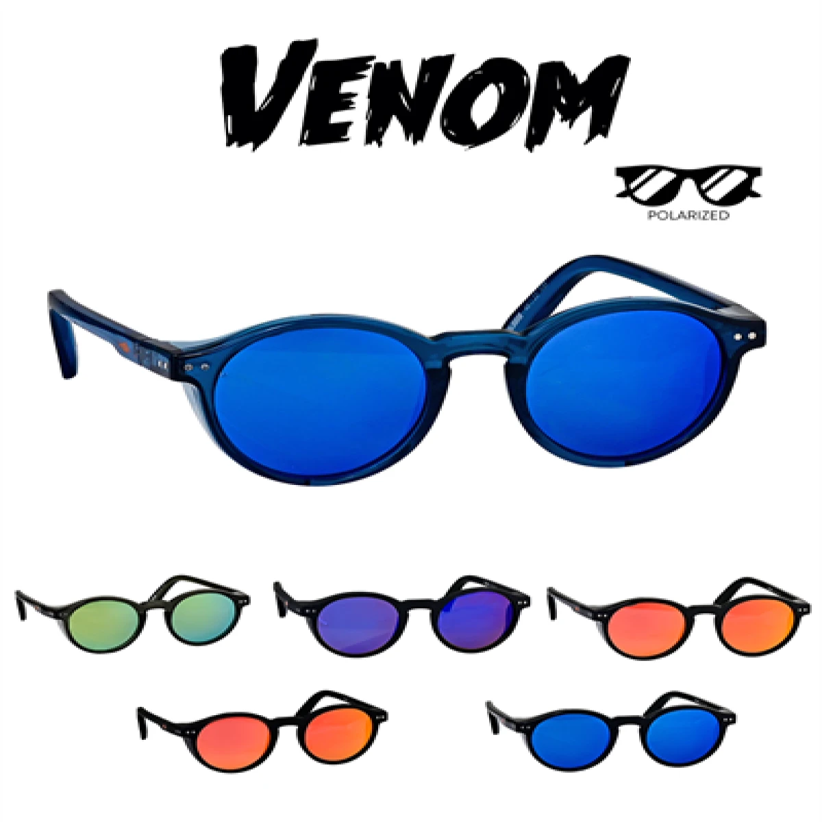 Fujin Venom Polarize Güneş Gözlüğü - C138 Orange Shiny Black