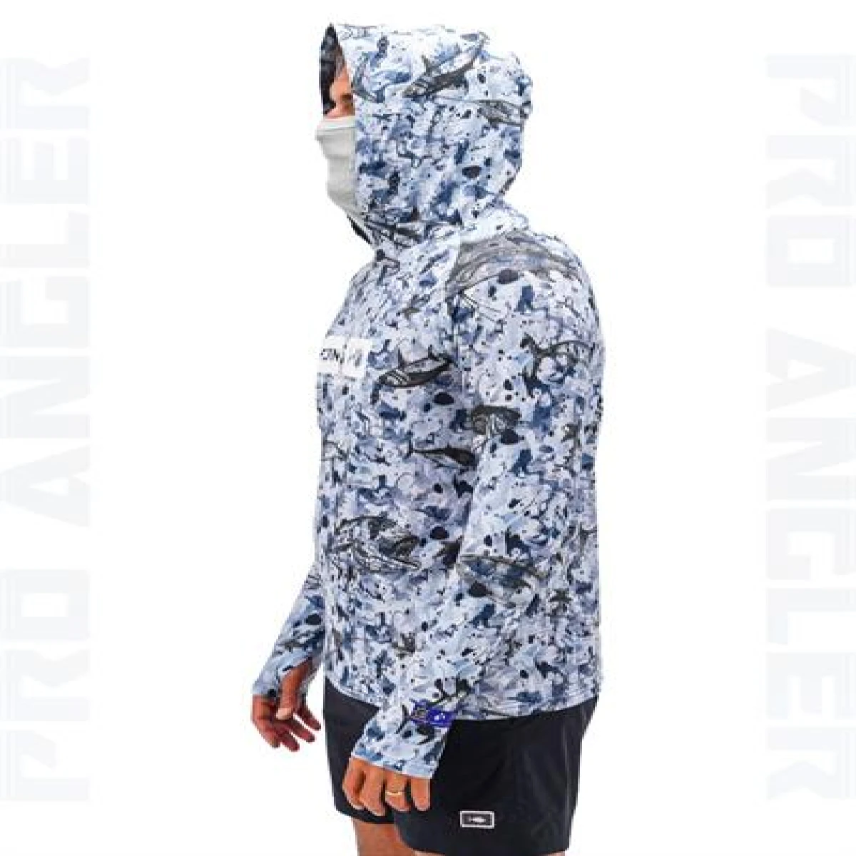 Fujin Pro Angler S24 Buff&Hoodie Black Fish - XXXLarge