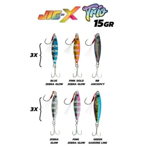 Fujin Jig-X Trio 3lü Micro Jig 15gr  - TR1