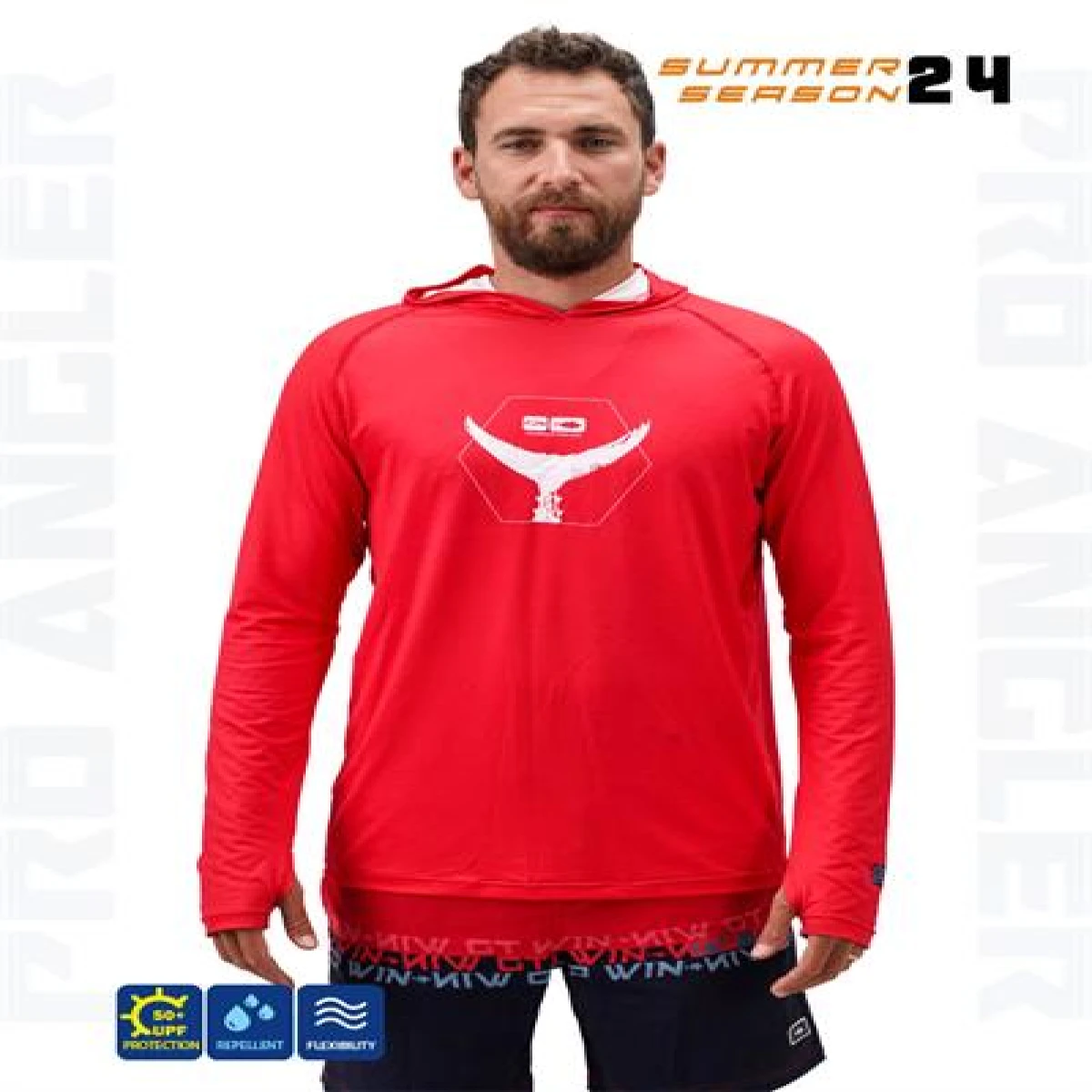 Fujin Pro Angler S24 Hooded Garnet - Large (L)