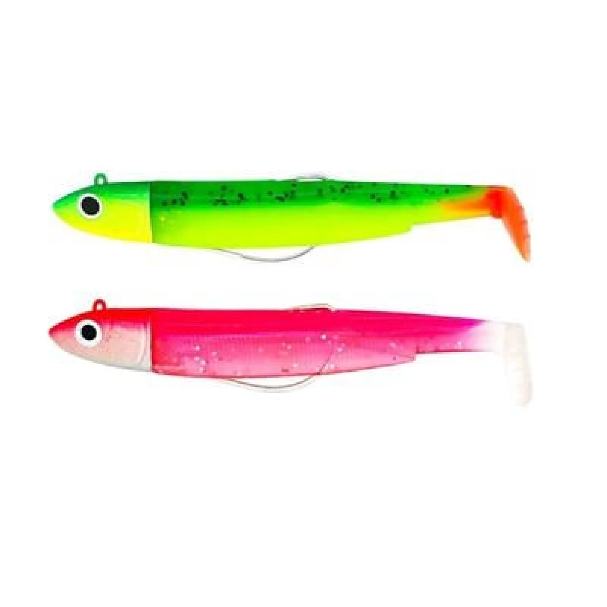 FIIISH Black Minnow  70 Double Combo 6 Gr Silikon Yem Vert / Rose