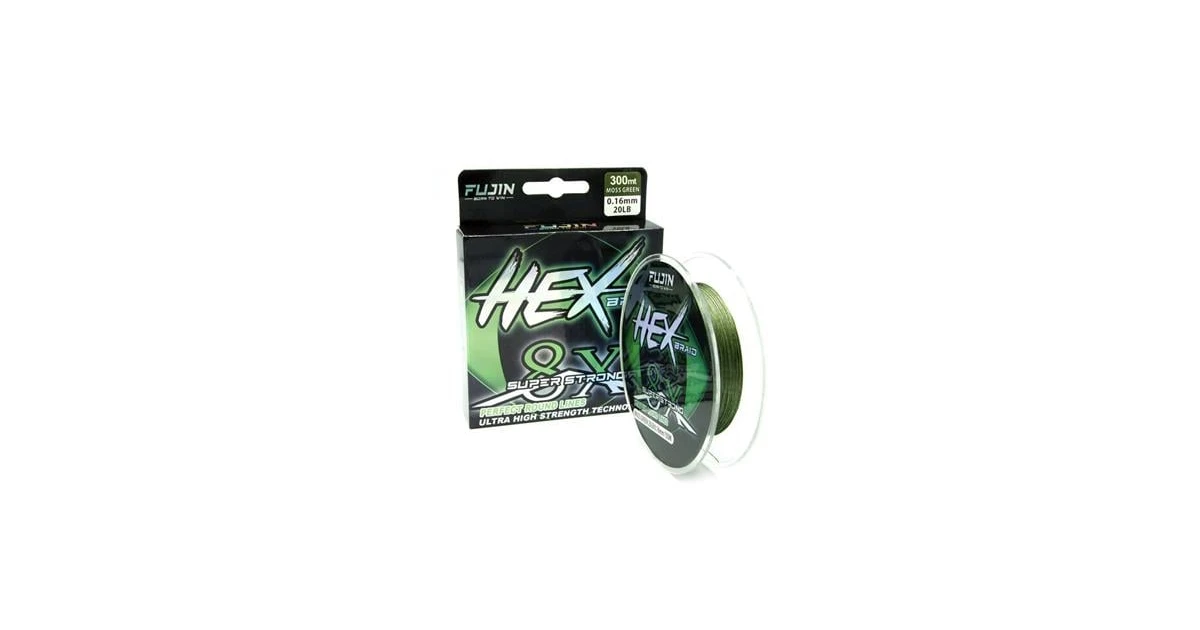 Fujin Hex Braid 8x 300mt Moss Green PE İp Misina | Avfoni