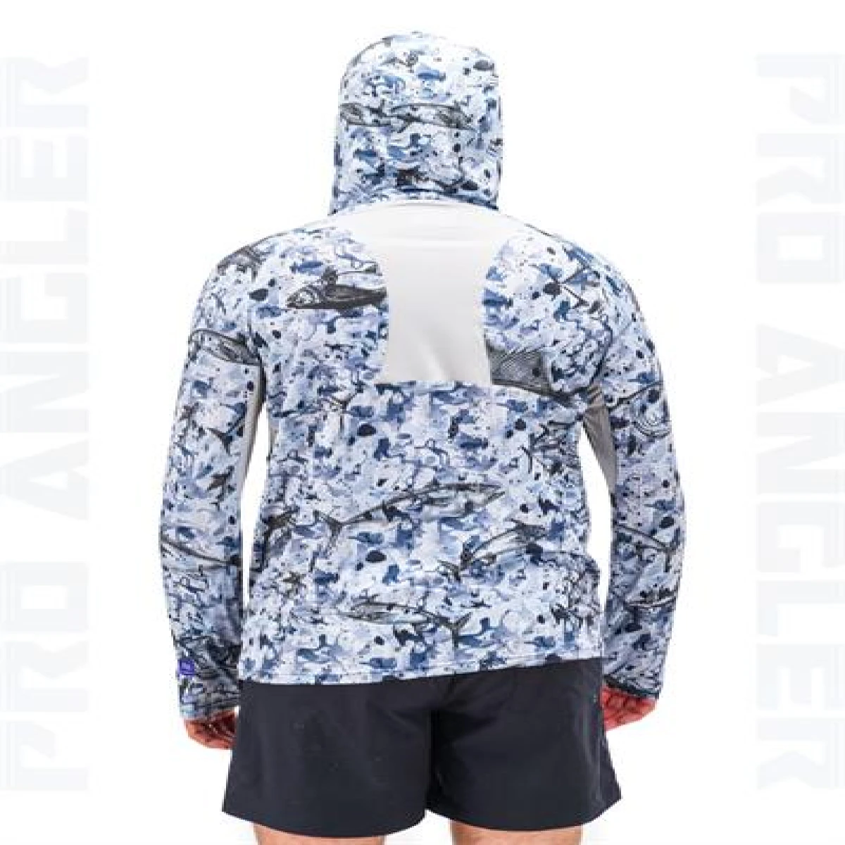 Fujin Pro Angler S24 Buff&Hoodie Black Fish - XXXLarge