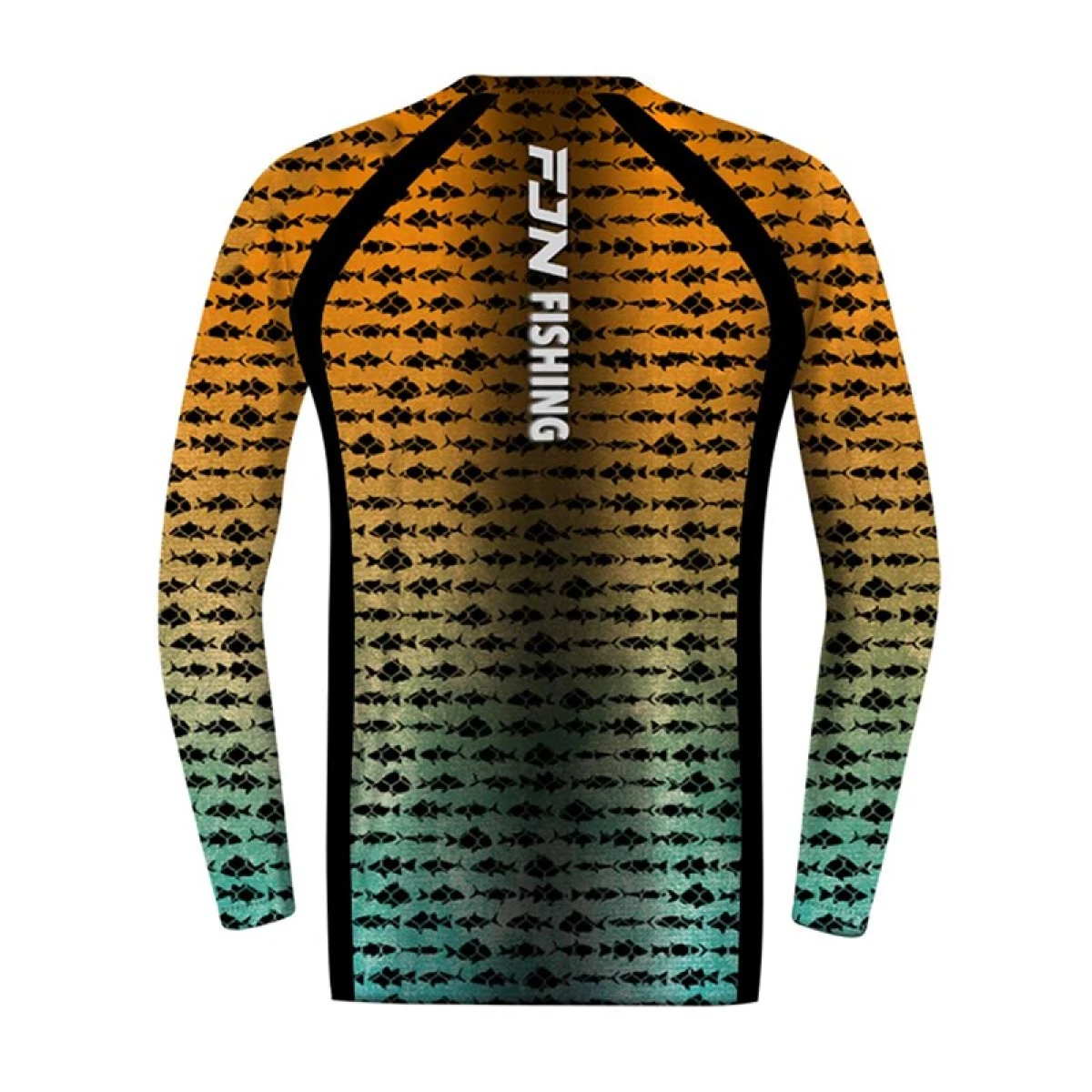 Fujin Performance T-Shirt Aqua Orange Fish - XLarge