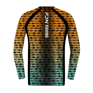 Fujin Performance T-Shirt Aqua Orange Fish - XLarge